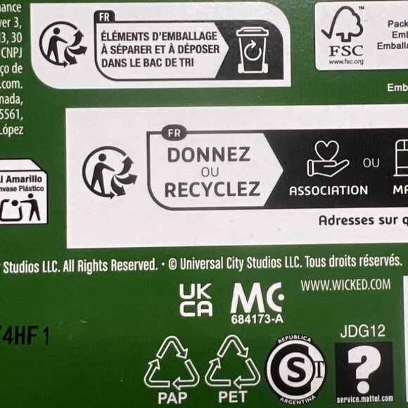 Mattel Wicked Movie Nessarose Doll URL MISPRINT ERROR BOX  Collectors Doll - Picture 5 of 13